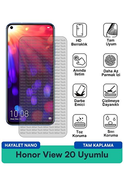 Milat Tech فيلم حماية الشاشة Honor View 20 Ghost Nano مقاوم للخدوش والصدمات