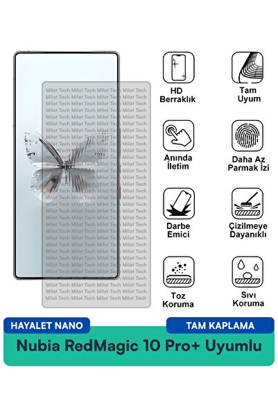 Milat Tech فيلم حماية الشاشة نوبيا ريد ماجيك 10 برو+ هايلايت نانو مقاوم للخدو...