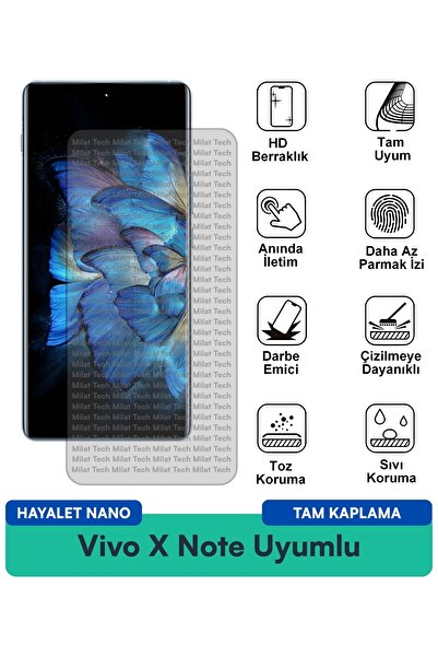 Milat Tech فيلم حماية الشاشة Vivo X Note Ghost Nano مقاوم للخدوش والصدمات