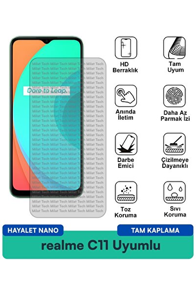 Milat Tech فيلم حماية الشاشة ريلمي سي 11 هايلايت نانو مقاوم للخدوش والصدمات