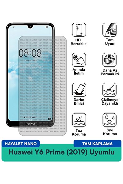 Milat Tech واقي شاشة هواوي Y6 برايم (2019) هايلايت نانو، حماية طويلة الأمد من...