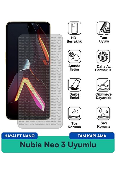 Milat Tech طبقة حماية للشاشة من نوبيا نيو 3 هايلايت نانو مقاومة للخدوش والصدمات