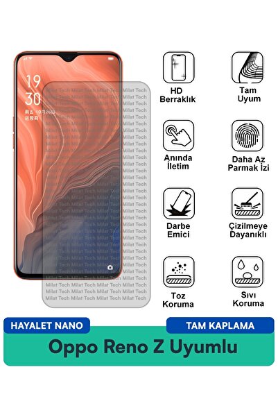 Milat Tech طبقة حماية للشاشة من نوع Oppo Reno Z Hayalet Nano مقاومة للخدوش وا...