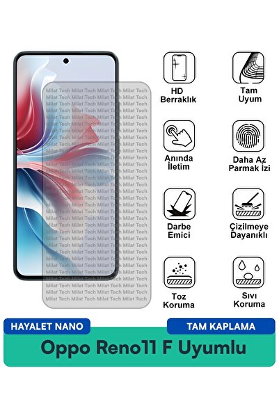 Milat Tech طبقة حماية للشاشة من نوع Oppo Reno11 F Hayalet Nano مقاومة للخدوش ...