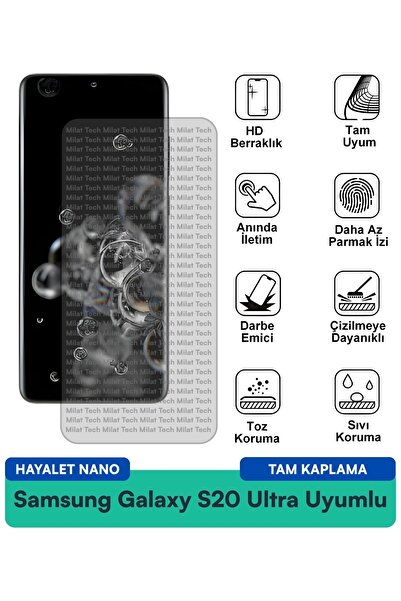 Milat Tech واقي شاشة سامسونج جالاكسي S20 الترا جوست نانو مقاوم للخدوش والصدمات