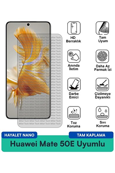 Milat Tech طبقة حماية للشاشة من هواوي ميت 50E هايلايت نانو، حماية طويلة الأمد...