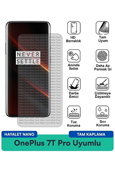 Milat Tech طبقة حماية للشاشة من OnePlus 7T Pro Hayalet Nano، حماية طويلة الأم...