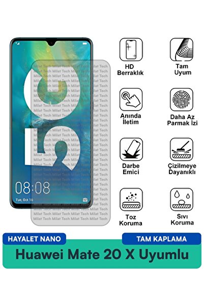 Milat Tech طبقة حماية للشاشة من هواوي ميت 20 اكس هايلايت نانو تمنع بصمات الأص...