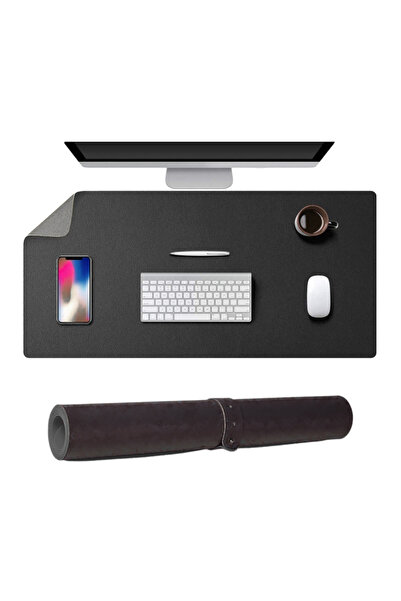 Mcstorey لوحة ماوس جلدية مزدوجة الجوانب مقاس 60 × 30 سم مضادة للانزلاق ومقاوم...