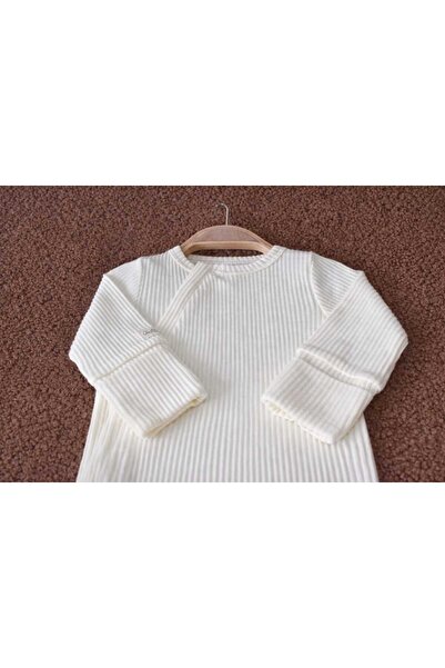 liaboo Organik Pamuklu Fermuarlı Fitilli Bebek Tulumu