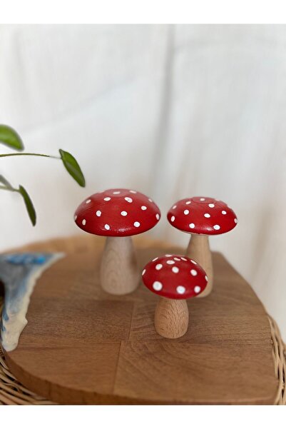 HAPPYHANDSSAPANCA Ahşap dekoratif mantar