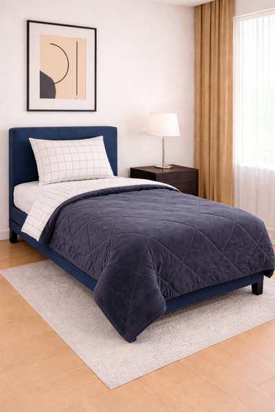 sternen glanz Νέο σετ παπλωματοθήκης και μαξιλαροθήκης Veloria με βαμβακερό σ...