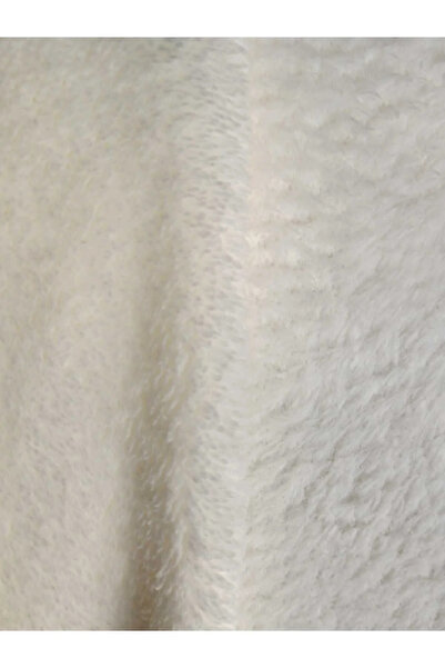 Aslan Online قماش ويلسوفت قطيفة مزدوج الوجه باللون الأبيض مقاس 180 سم