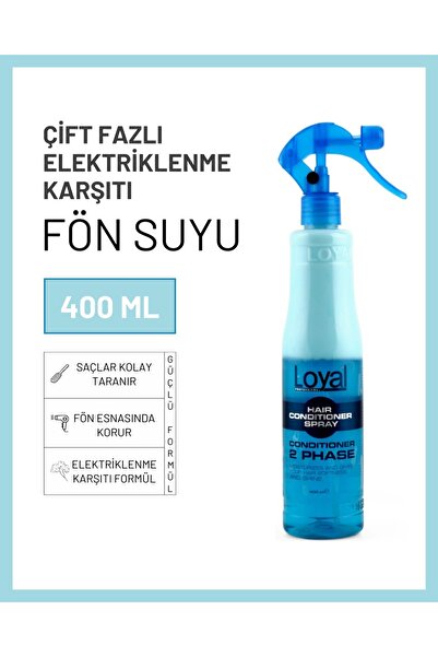 Loyal Elektriklenme Karşıtı Çift Fazlı Fön Suyu Mavi