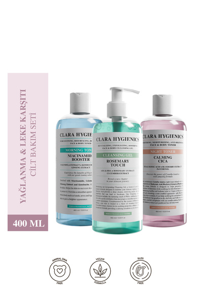 Clara Hygienics Yağlanma Ve Leke Karşıtı Sıkılaştırıcı Arındırıcı Nemlendiric...