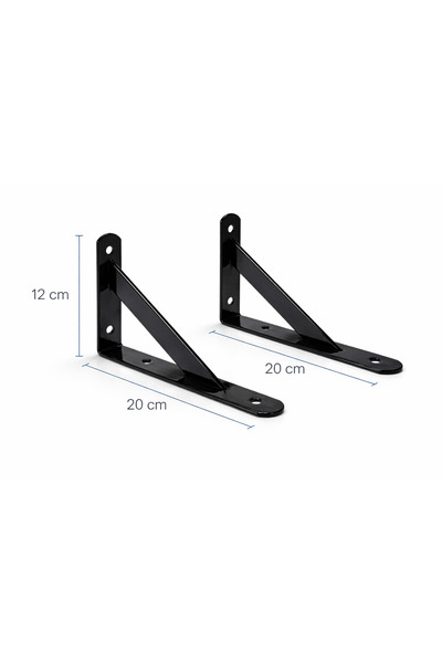 N.S NAMARK Sturdy metal shelf bracket | Fixes wooden and modern shelves | Set...
