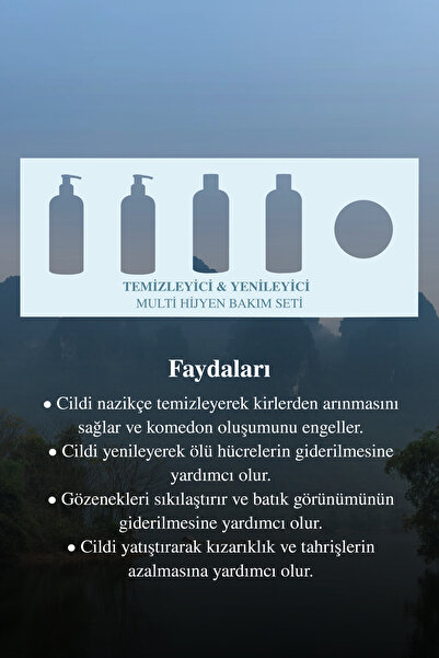 Clara Hygienics Siyah Nokta Ve Akne Karşıtı Vegan Temizleyici Hijyen Bakım Seti