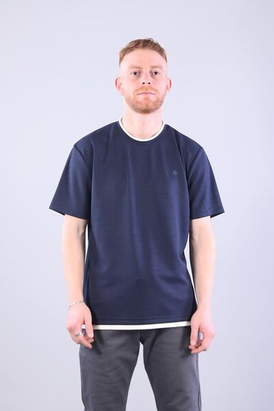 Mckanzie 4091 O Neck T-Shirt with Different Hem