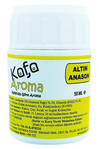 Kafa Aroma Altın Seri Anason Yağı Hazır Karışım 50 ml
