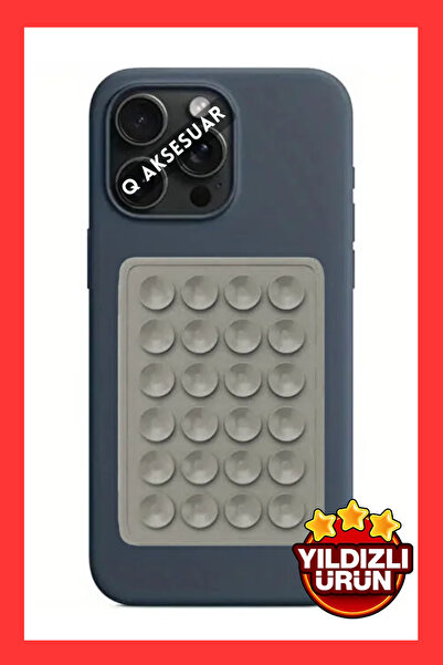 Q Aksesuar Silikon Vakumlu Telefon Tutucu, Cep Telefonu için Silikon Yapışkan...