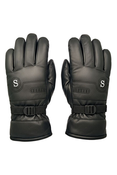 Mustran (Videolu) İçi Kürklü XL-XXL Beden Su Geçirmez Dokunmatik Kayak Kar Mo...