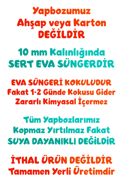 EVAKANCA 54 Parçalı Kalın Puzzle 5-6 Yaş Yapboz Müzisyen Hayvanlar