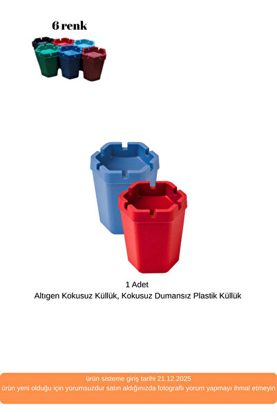 Genel Markalar Kokusuz Sert Plastik Oto Araba Küllük 1 Adet