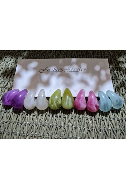 Luminosa Acrylic Drop Earrings 5 Pairs 4327A^^
