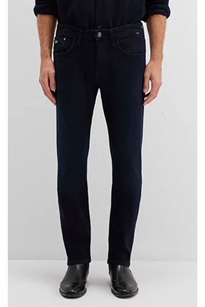 Mavi M0042291241 Jake Lux Black Dark Night Blue Jean Pants Men's Jeans Dark Blue
