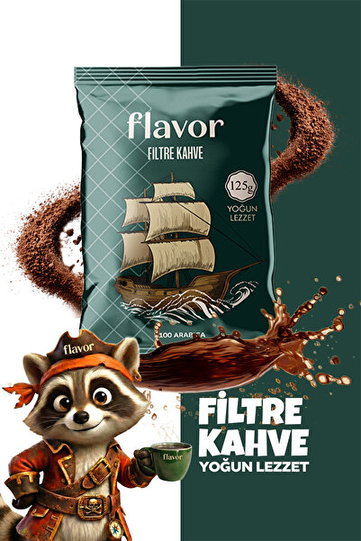 Flavor Drink Filtre Kahve Flavor Yoğun Lezzet 125g Öğütülmüş Kahve