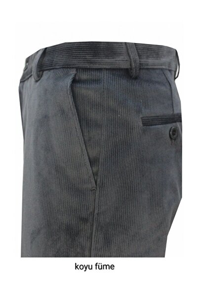 şalvarcı Men's Texture Soft Velvet Trousers