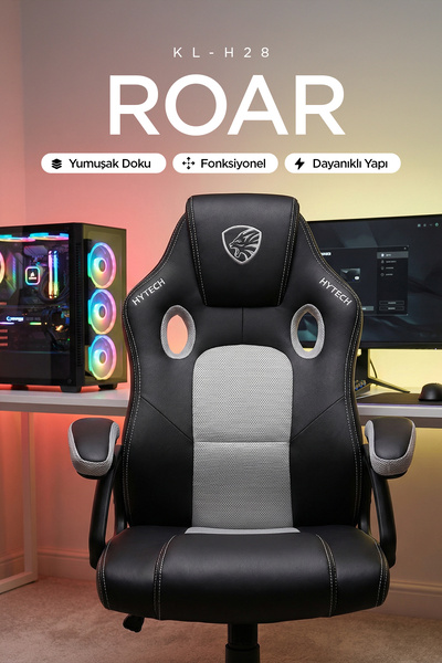 Hytech KL-H28 Roar Siyah/Gri Oyuncu Koltuğu