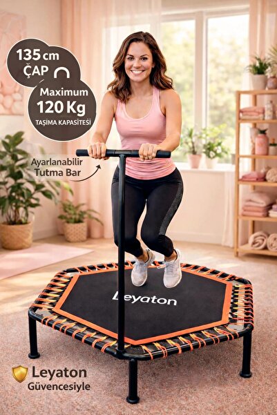 Leyaton 135 Cm ''(54 Inç) Tutmalı Step Trambolin