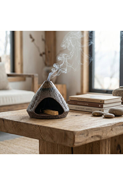 Generic Sunshine on Golden Mountain" Ceramic Incense Burner, 12cm Handmade Yo...