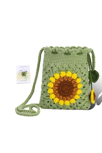 Choice 4 MIUSIE Crochet Kit for Beginners Bohemian Style Sunflower Woven Bag ...