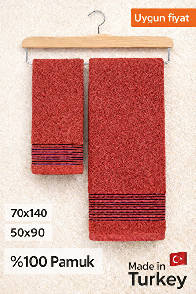 BAMİROSE 50x90-70x140 CM AMORE BATH 2'Lİ BANYO HAVLU TAKIMI, PLAJ HAVLUSU, HA...