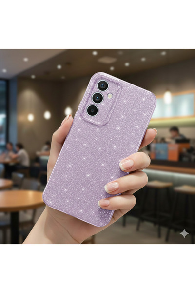 Samsung Galaxy S25 FE Case Camera Shielded Glitter Luxury Cotton Cover