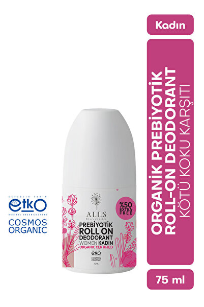 Alls Biocosmetics Organik Prebiyotik Roll On Deodorant 75 ml - Kadınlar Için