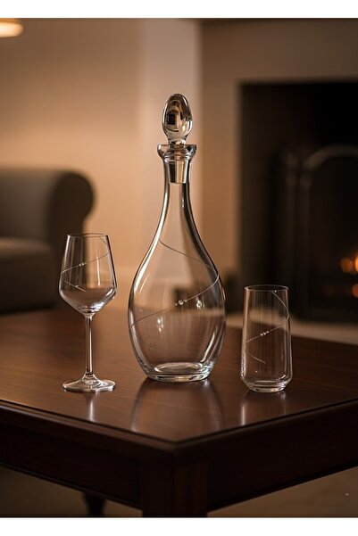 DECOSTYLE Paşabahçe Elegance 13 Parça 6 Kişilik Su Takımı - Sürahili Meşrubat...