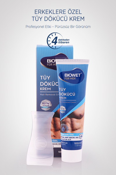 biowet For Men Hair Removal Cream 100 ml for Men