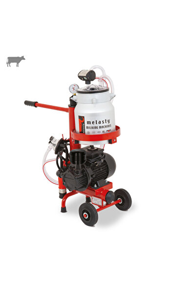 Melasty Micro Tekli İnek Süt Sağma Makinesi (Alüminyum Güğüm-Kauçuk) (Kuru)