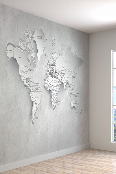 dreamwall 3 Boyutlu Harita Desenli Isı Ve Ses Yalıtımlı Tekstil Duvar Kağıdı