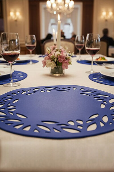 Morika Hotel & Home Textile طقم تقديم دائري من الجلد الصناعي من سلسلة ديلوكس ...