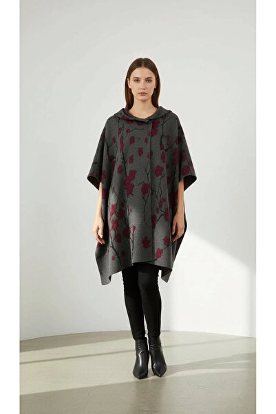 Uludağ Triko Embossed Hooded Kepenek