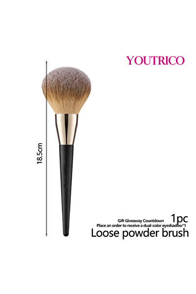 Youtrico مجموعة فرش مكياج مكونة من قطعة واحدة (أحمر الخدود، كريم الأساس، ظلال...