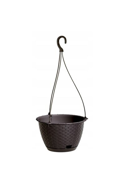 Prosperplast Ghiveci decorativ cu lanț, Prosperplast, Rato rotund, maro