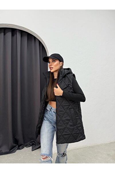 RESSHO YAKALI KAPŞONLU TARZ YELEK