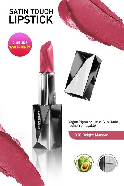 Alix Avien Uzun Süre Kalıcı Nemlendirici Pürüzsüz Etkili Yarı Mat Ruj - Satin...