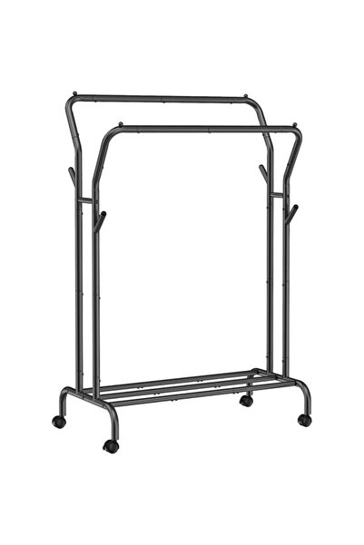 Mercaton Suport mobil cu roti pentru haine, Mercaton, cu raft incaltaminte, o...