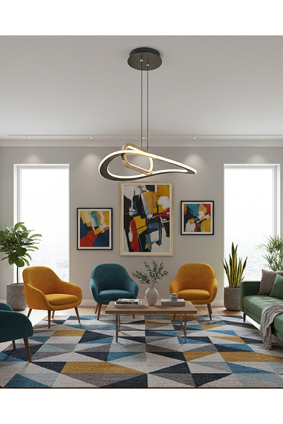 Özcan Aydınlatma 5729-1A Supaza Tekli Sarkıt 50 Platin